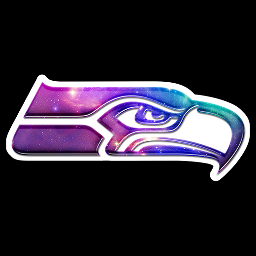 Galaxy Seattle Seahawks Logo vinyl decal